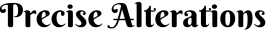 Precise Alterations Logo